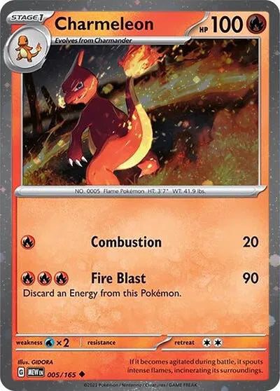 Charmeleon (Cosmos Holo) | 005/165 | Scarlet & Violet Promo