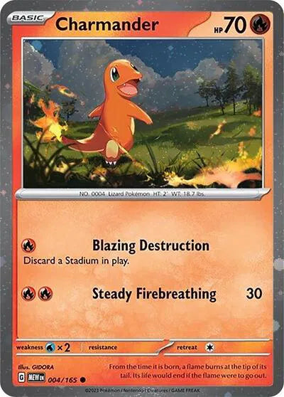 Charmander (Cosmos Holo) | 004/165 | Scarlet & Violet Promo