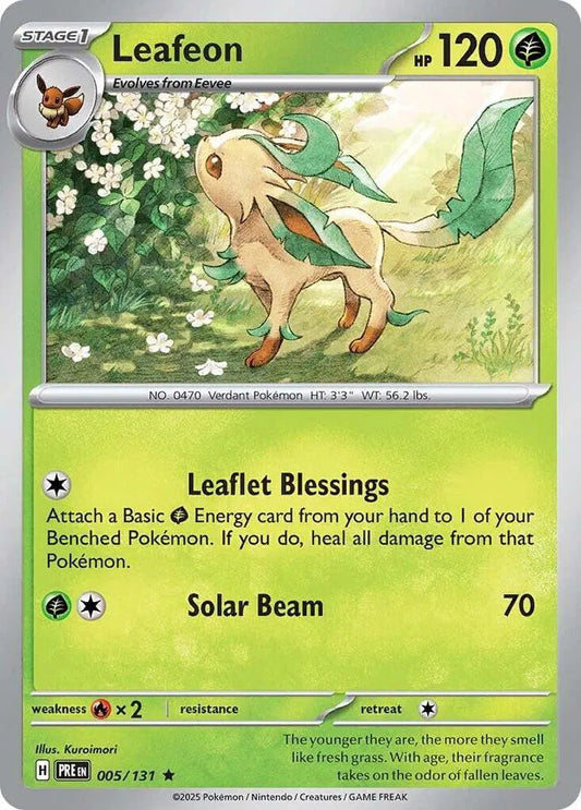 Pokémon Leafeon | 005/131 | Prismatic Evolutions (English)
