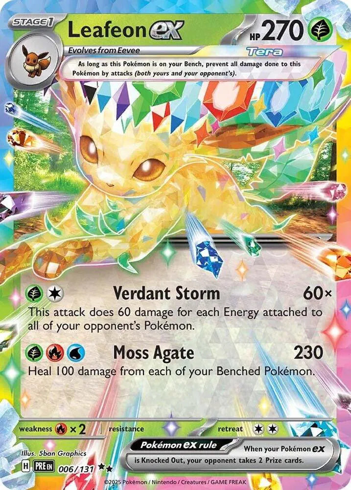 Leafeon ex | 006/131 | Prismatic Evolutions