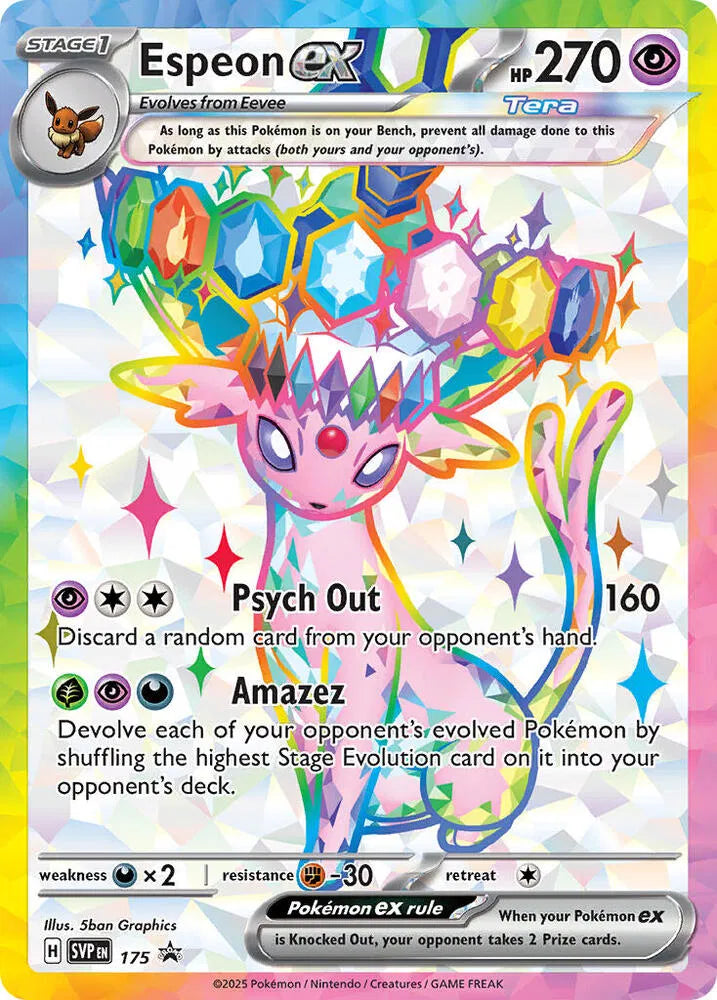 Espeon ex - 175 | SVP 175 | Scarlet & Violet Promo