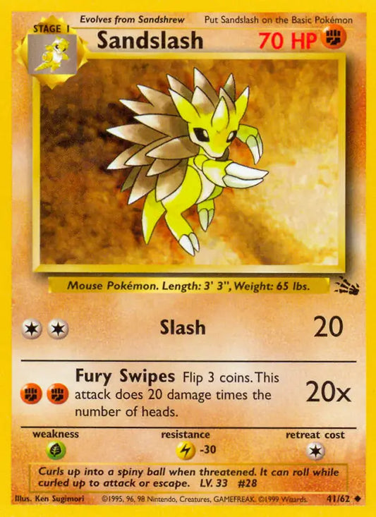 Sandslash | 41 | Fossil