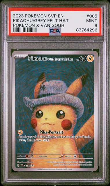 Pikachu with Grey Felt Hat | 085 | Scarlet & Violet Promo | PSA 9