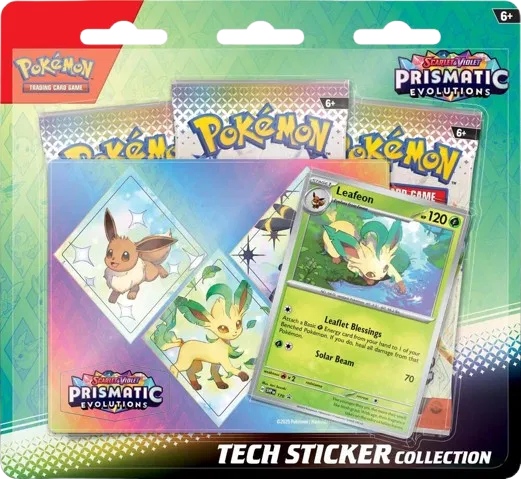 Prismatic Evolutions Tech Sticker Collection [Leafeon] (English)