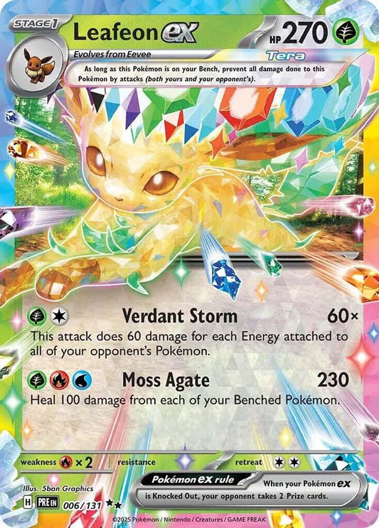 Pokémon Leafeon ex | 006/131 | Prismatic Evolutions (English)