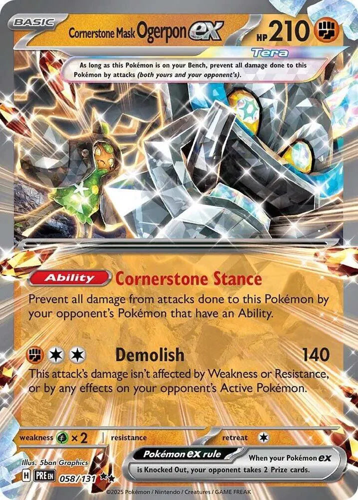 Cornerstone Mask Ogerpon ex | 058/131 | Prismatic Evolutions